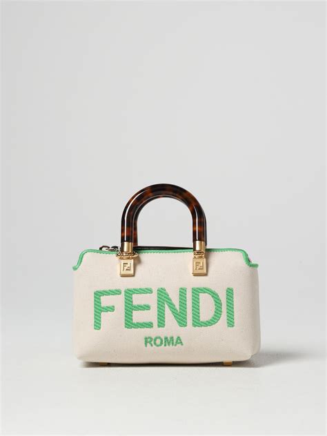 bustina fendi verde petrolio|Borse .